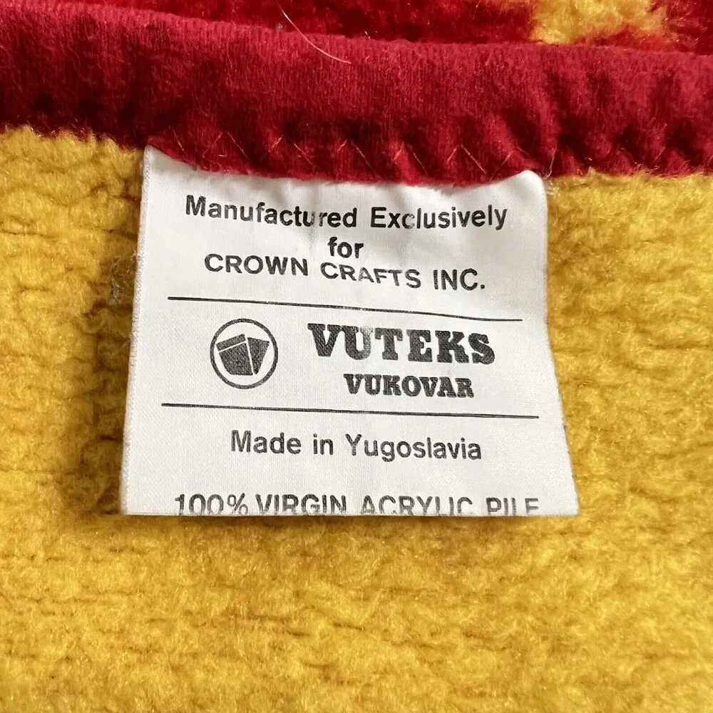 Vuteks Crown Craft Virgin Acrylic Pile Throw Blanket 60